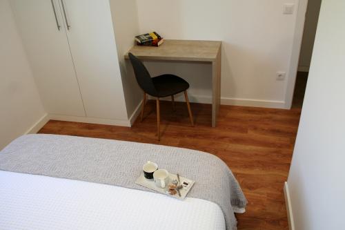 Habitación doble con cama de matrimonio de 150 cm.