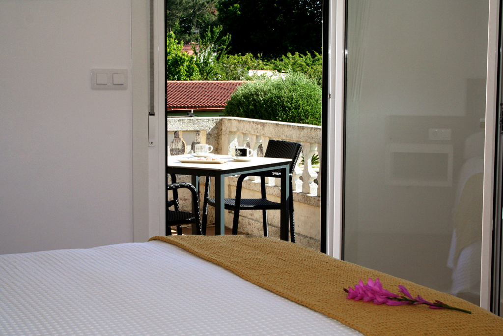 Terraza de la habitación Carballo