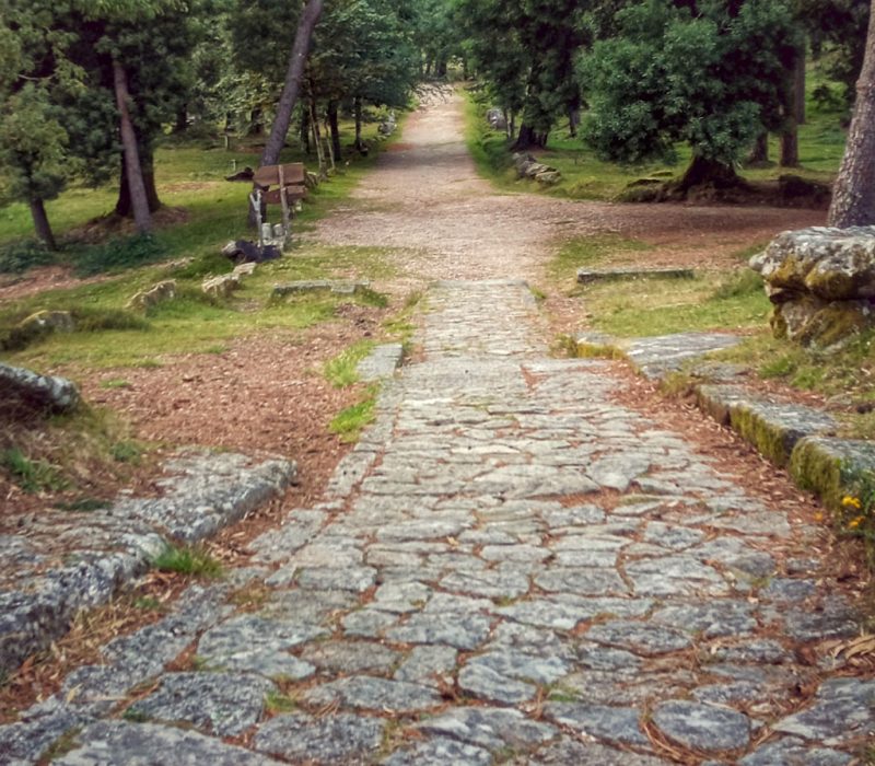 ruta de senderismo en el parque natural Monte Aloia
