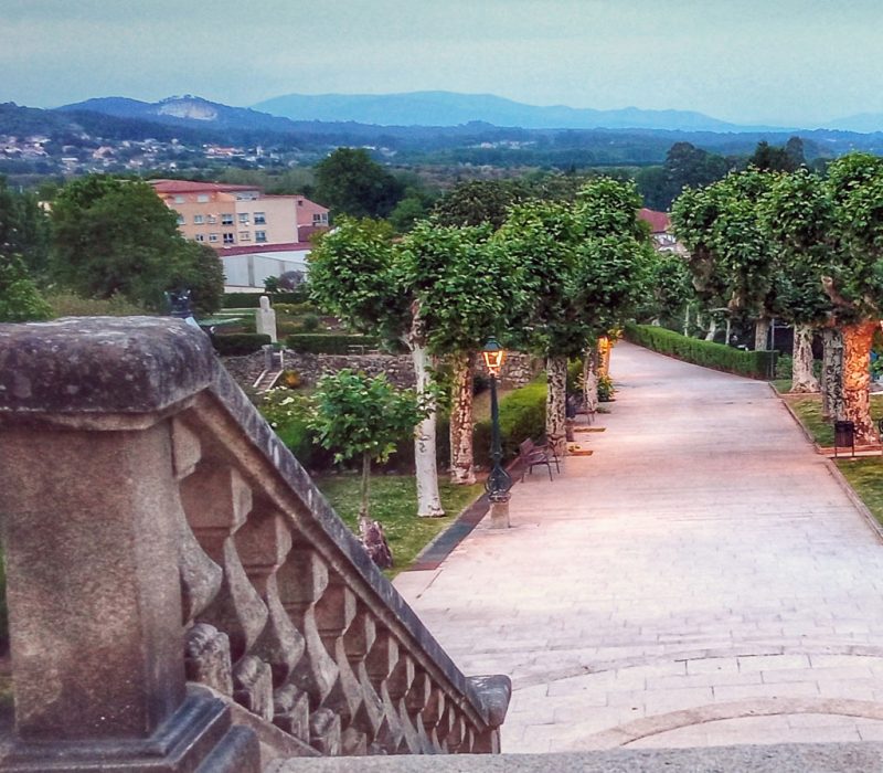 jardines en un parque de Tui